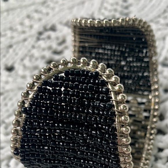 Black Cuff Beaded Bracelet - Picture 5 of 7